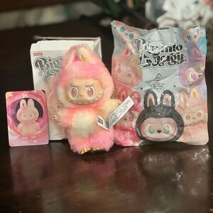 Pink and White Plush Toy